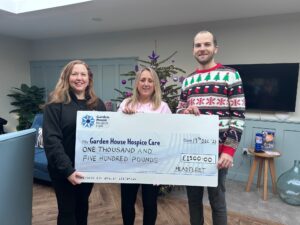 Meadfleet charity cheque presentation